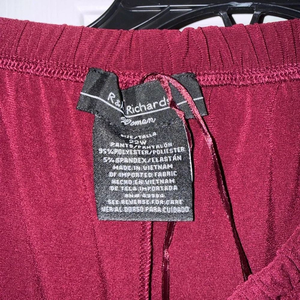 R&M Richards Burgundy and Cream Jacket - Picture 6 of 6